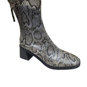 Open Edit Giah Snakeskin Boots